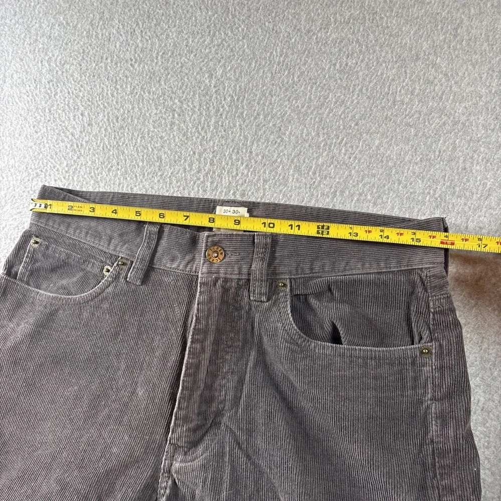 J Crew Curdoroy Men's Pants 30x30 Vintage Slim Straight Gray Preppy Classic